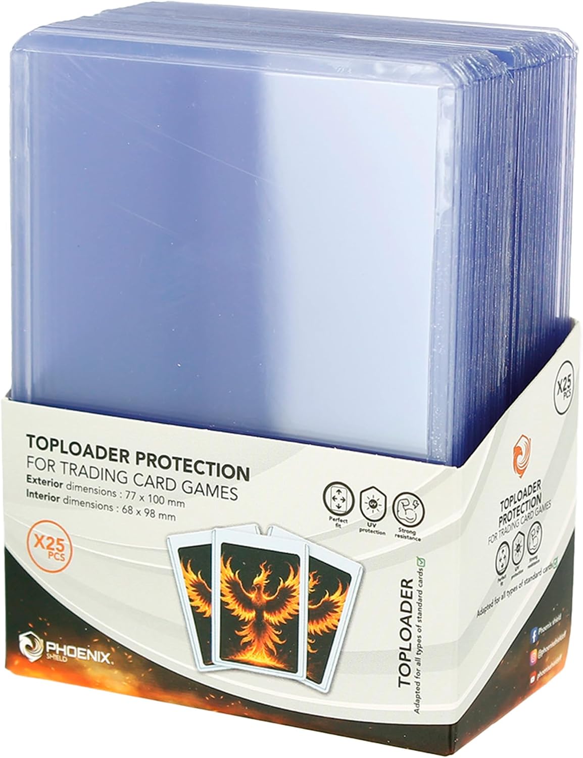 Phoenix Shield - Top Loader 35PT 3" x 4"