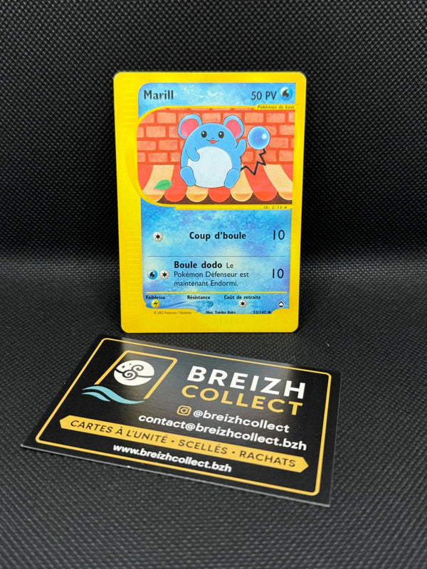 Carte Pokémon Marill (AQ 53) FR - Aquapolis