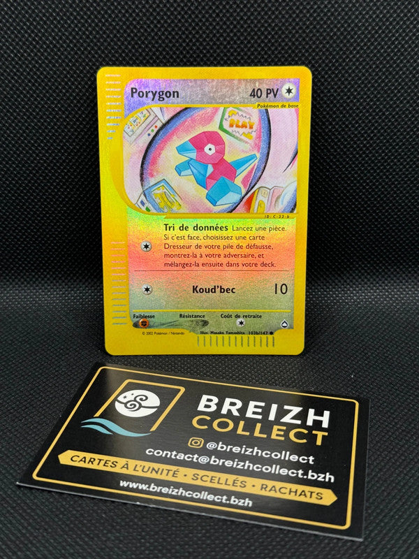 Carte Pokémon Porygon (AQ 103b) FR - Aquapolis