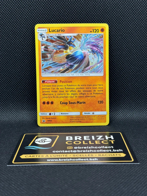 Carte Pokémon Lucario (SM 54) - Promo Soleil et Lune FR
