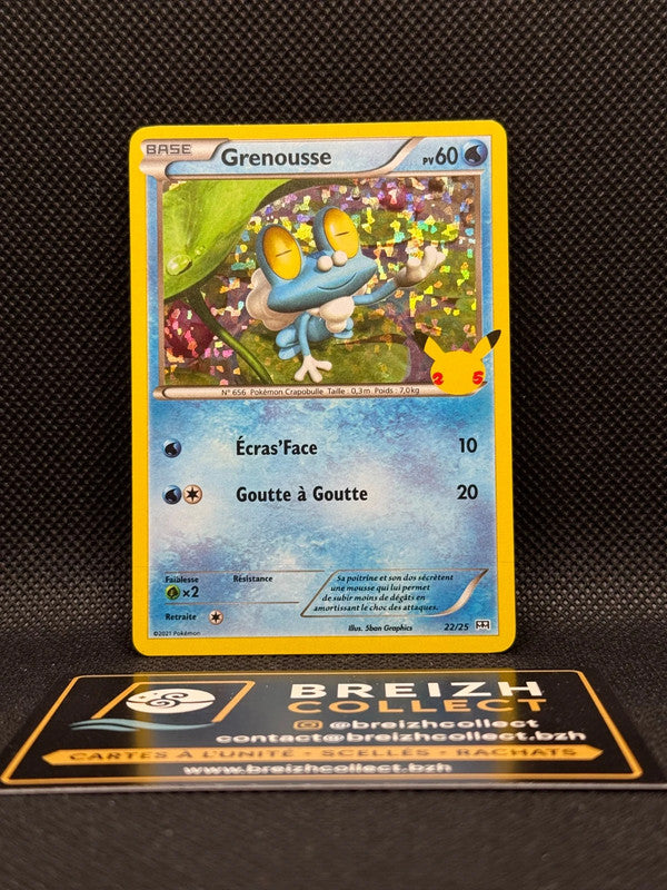Carte Pokémon Grenousse (MCD25 22) McDonald's 2021 - 25 ans