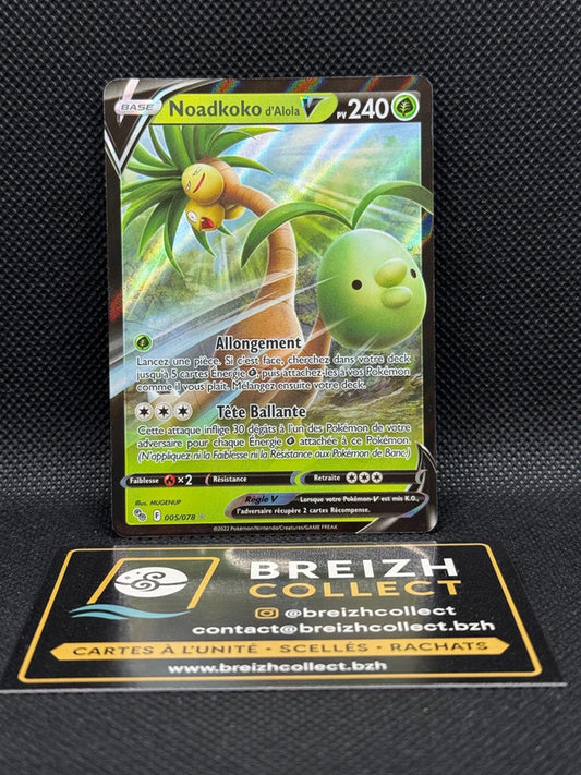 Carte Pokémon Noadkoko de Alola V (PGO 005) FR - Pokémon Go