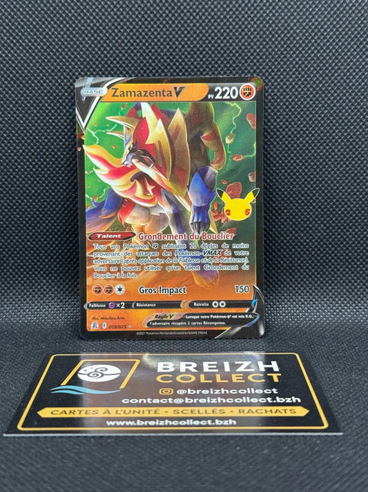 Carte Pokémon Zamazenta V (CEL 018) FR - Célébrations 25 ans