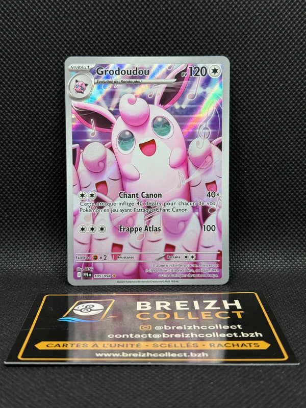 Carte Pokémon Grodoudou (PFL 105) FR - Flammes Fantasmagoriques