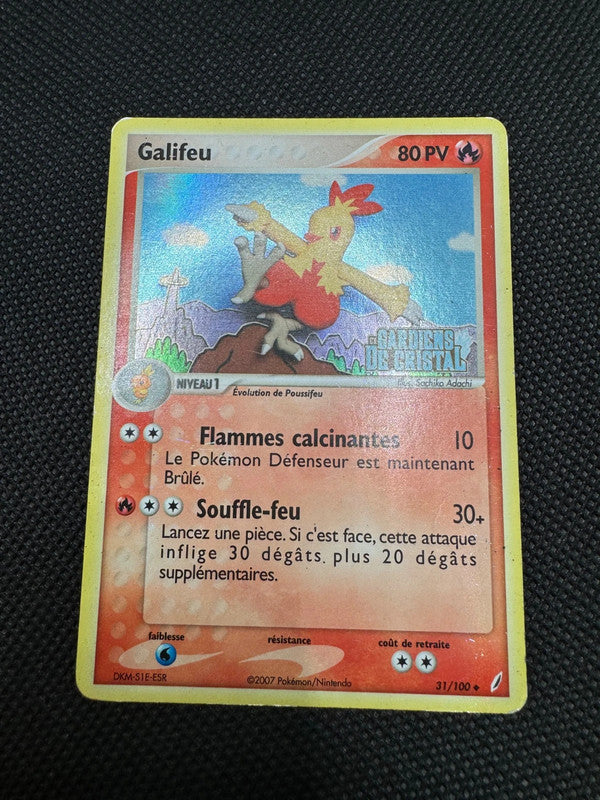 Carte Pokémon Galifeu (CG 31) EX Gardiens de Cristal - Bloc EX - photo 3