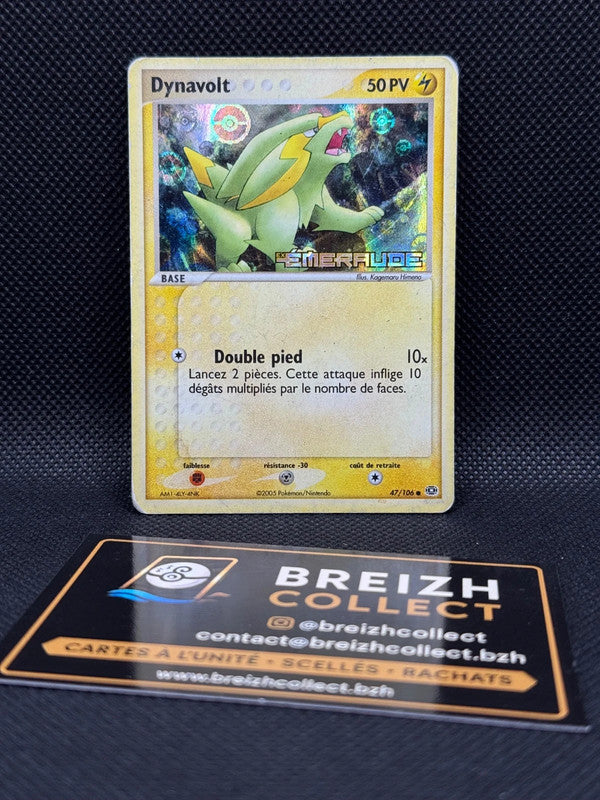 Carte Pokémon Dynavolt (EM 47) EX Émeraude - Bloc EX